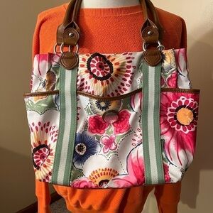 Tyler Rodan Medium Floral Purse With Key Chain